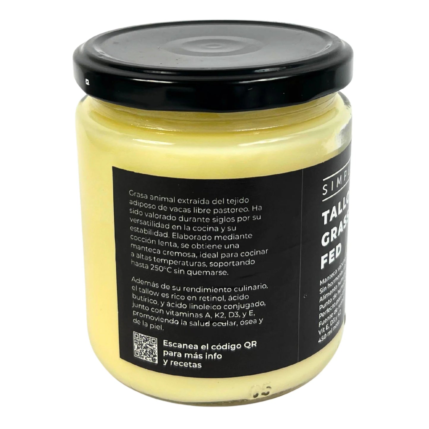 Beef Tallow Grass Fed 450ml