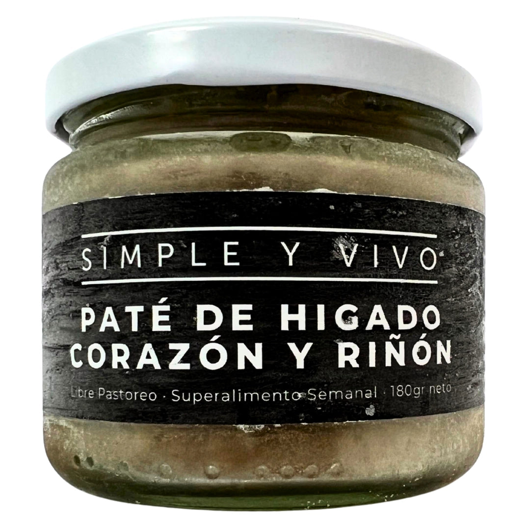 Paté Hígado Corazón y Riñón Grass Fed 180g