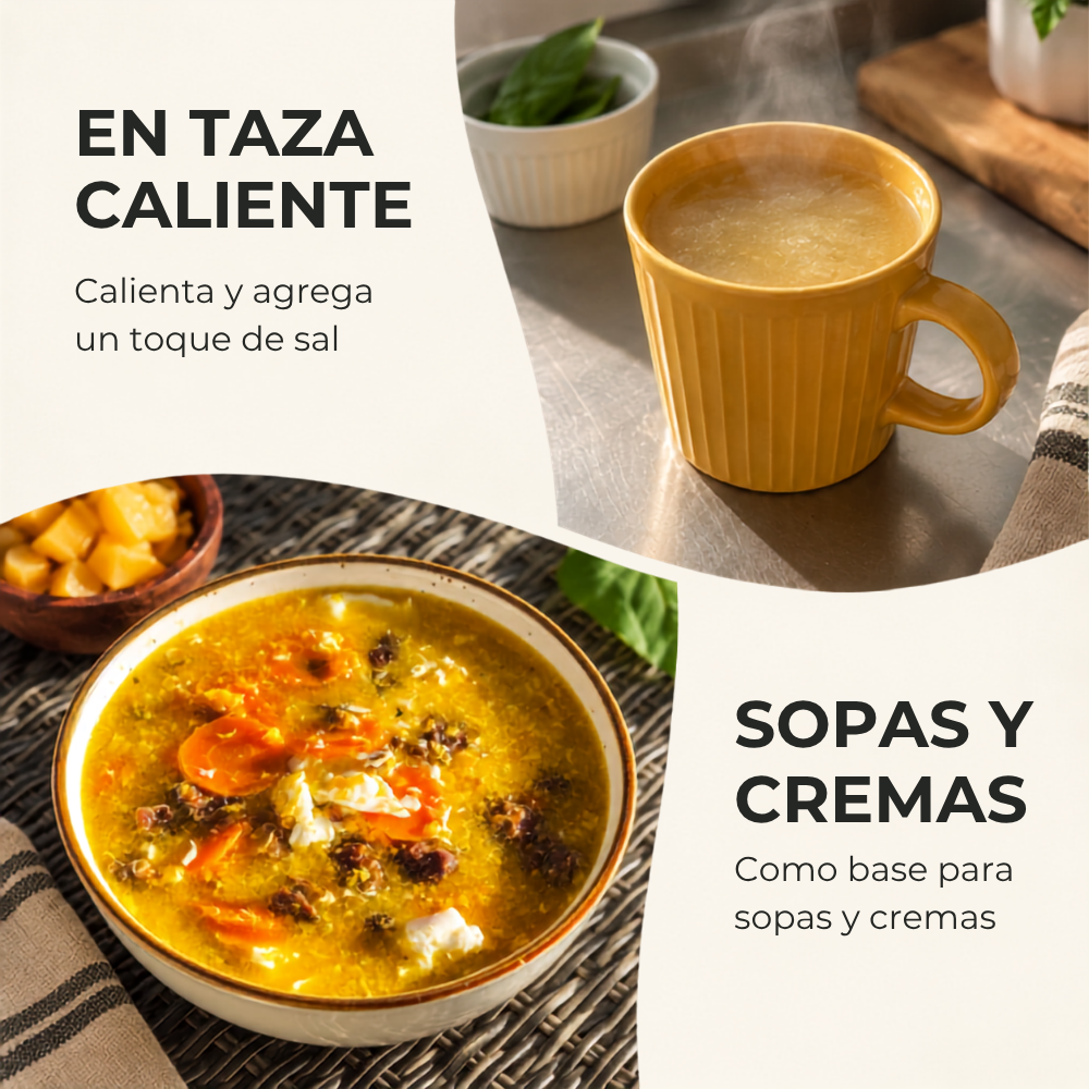 Simple y Vivo - Caldo de Hueso - Usos 1