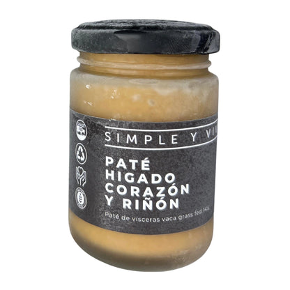 Paté Hígado Corazón y Riñón Grass Fed 150g