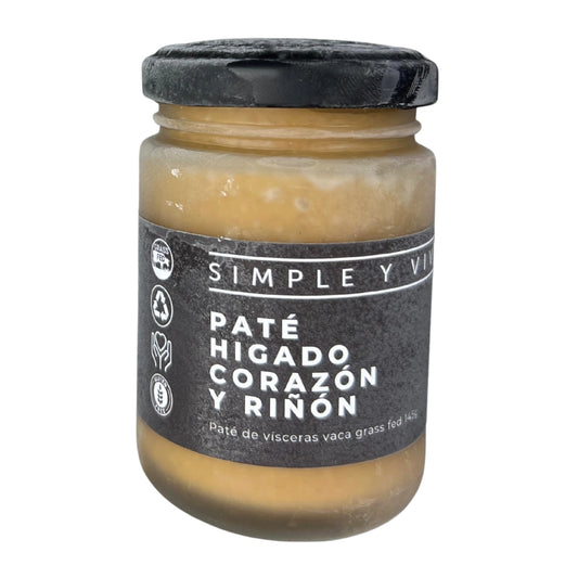 Paté Hígado Corazón y Riñón Grass Fed 145g
