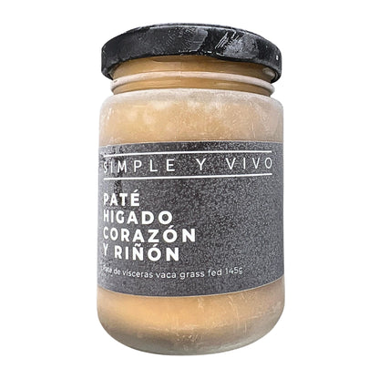 Paté Hígado Corazón y Riñón Grass Fed 150g