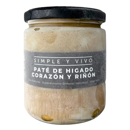 Paté Hígado Corazón y Riñón Grass Fed 450g