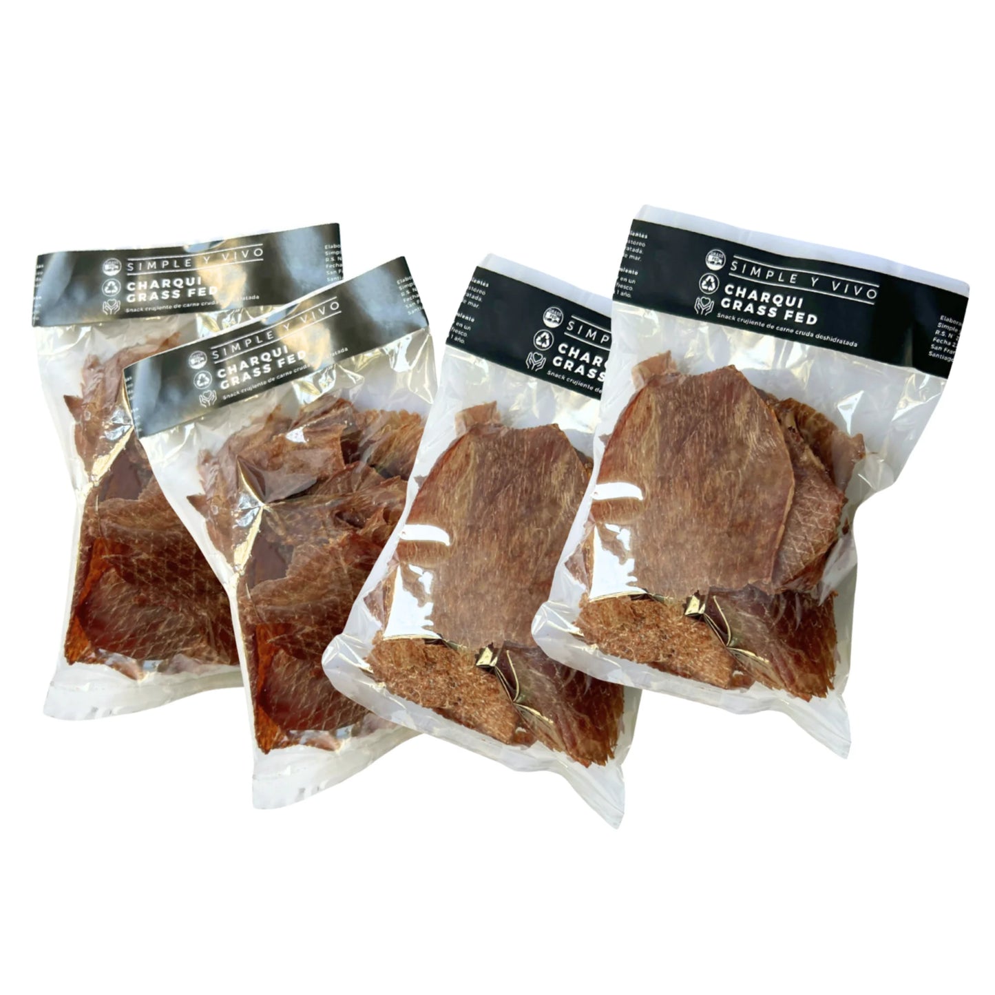 Pack X4 Charqui Vacuno Grass Fed 160g