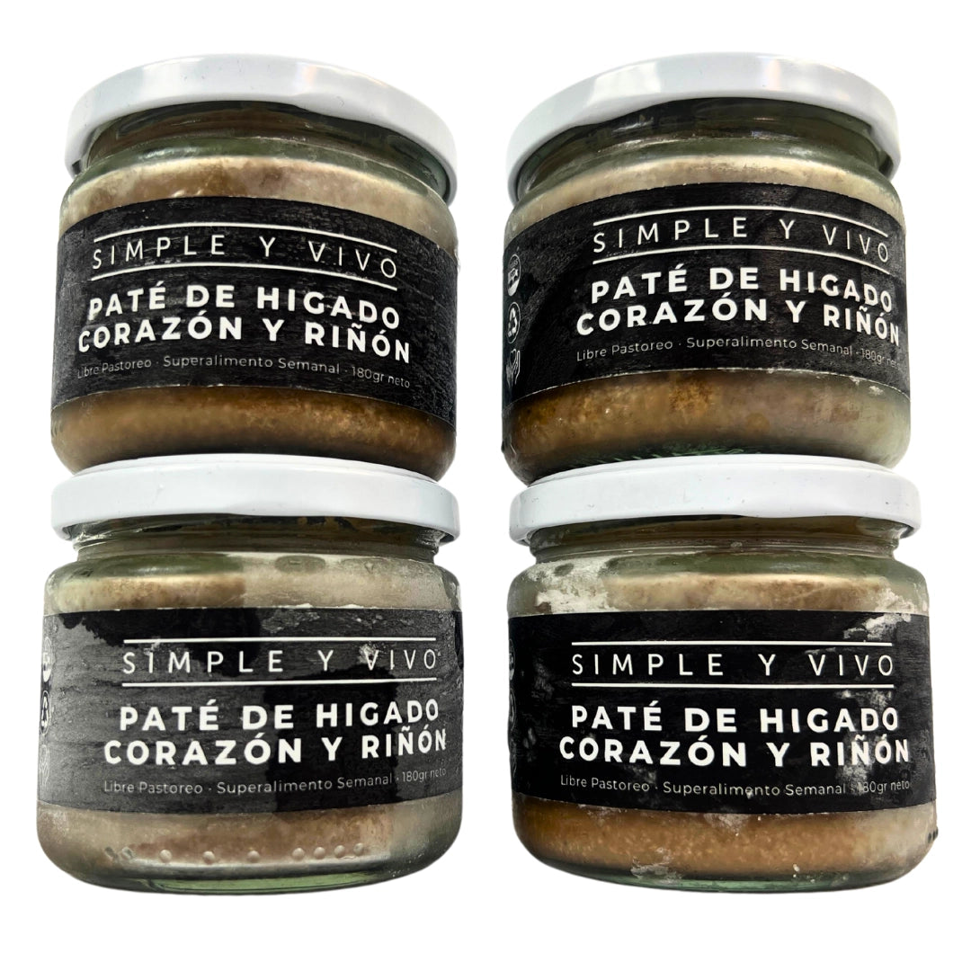 Paté Hígado Corazón y Riñón Grass Fed 180g