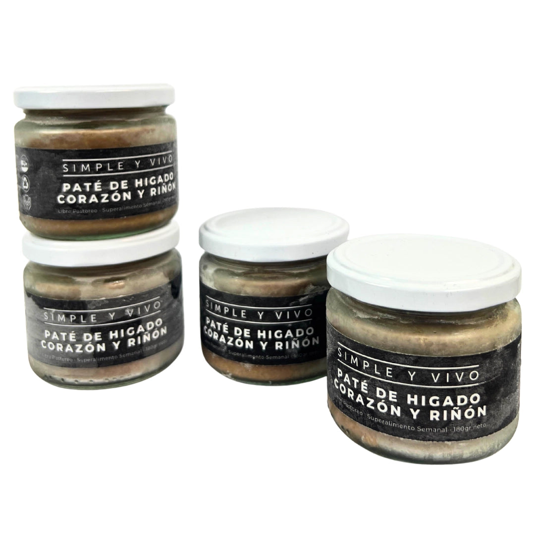 Paté Hígado Corazón y Riñón Grass Fed 180g