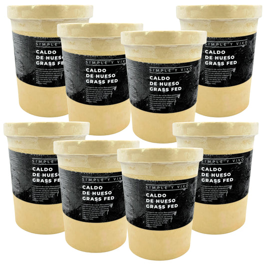 Pack X8 Caldos de Hueso y Rótula Grass Fed 900ml