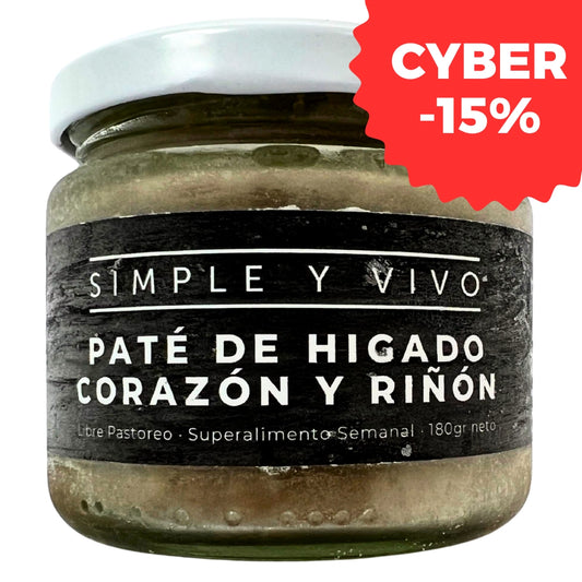 Paté Hígado Corazón y Riñón Grass Fed 180g