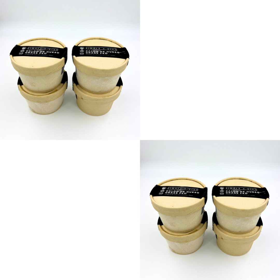 Pack X8 Caldo de Hueso y Rótula Grass Fed 225ml