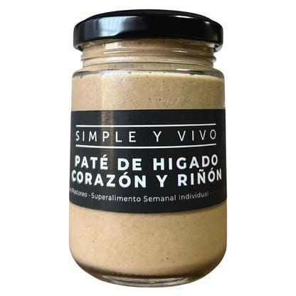Paté Hígado Corazón y Riñón Grass Fed 150g