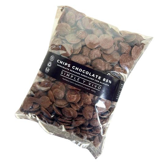 Chips Chocolate 85% sin azúcar 500g