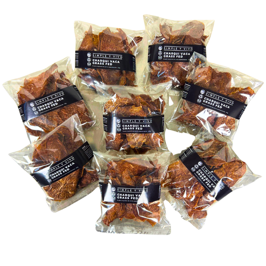 Pack X8 Charqui Vacuno Grass Fed 320g