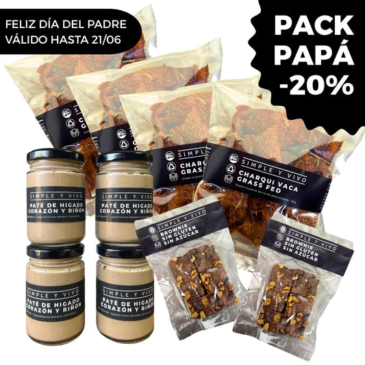 Pack Papá -20% Charqui + Paté y Brownie
