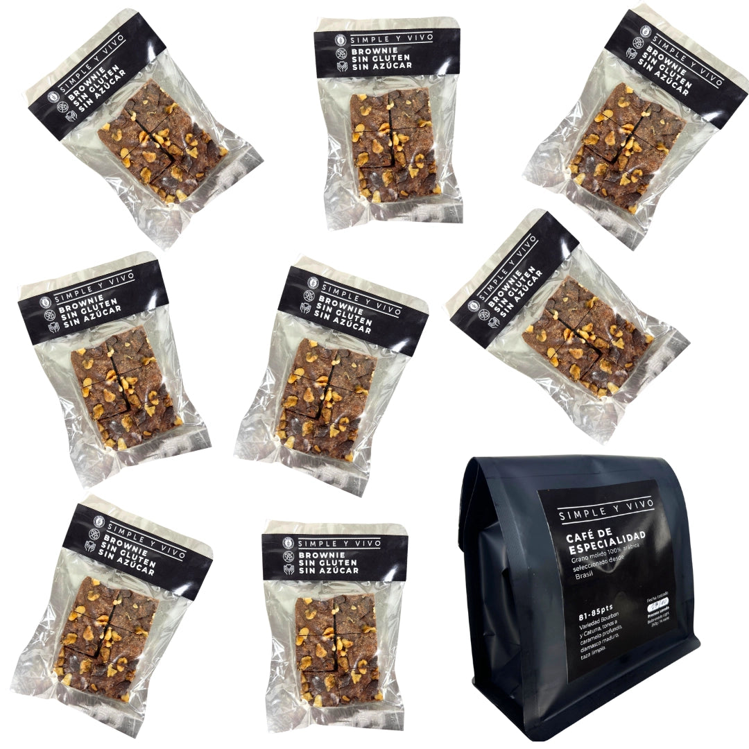 Pack X8 Brownies + Café Especialidad 250g