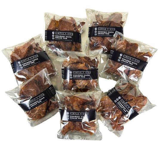 Pack X8 Charqui Vacuno Grass Fed 320g