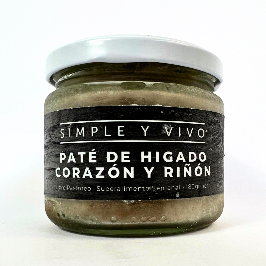 Paté Hígado Corazón y Riñón Grass Fed 180g