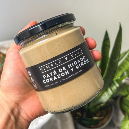 Paté Hígado Corazón y Riñón Grass Fed 450g