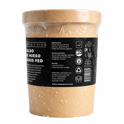Caldo de Hueso y Rótula Grass Fed 900ml