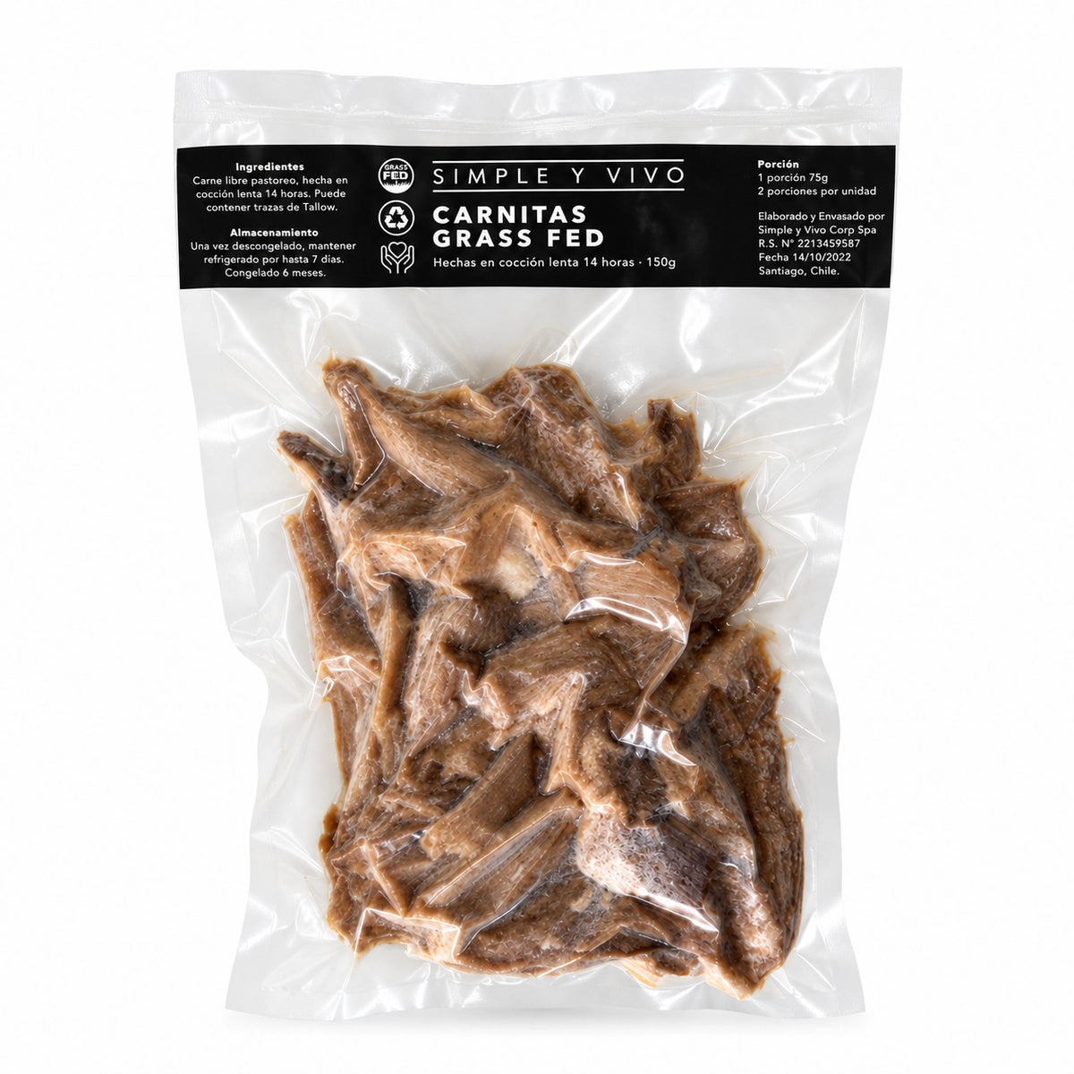Carnitas Vacuno Grass Fed 150g