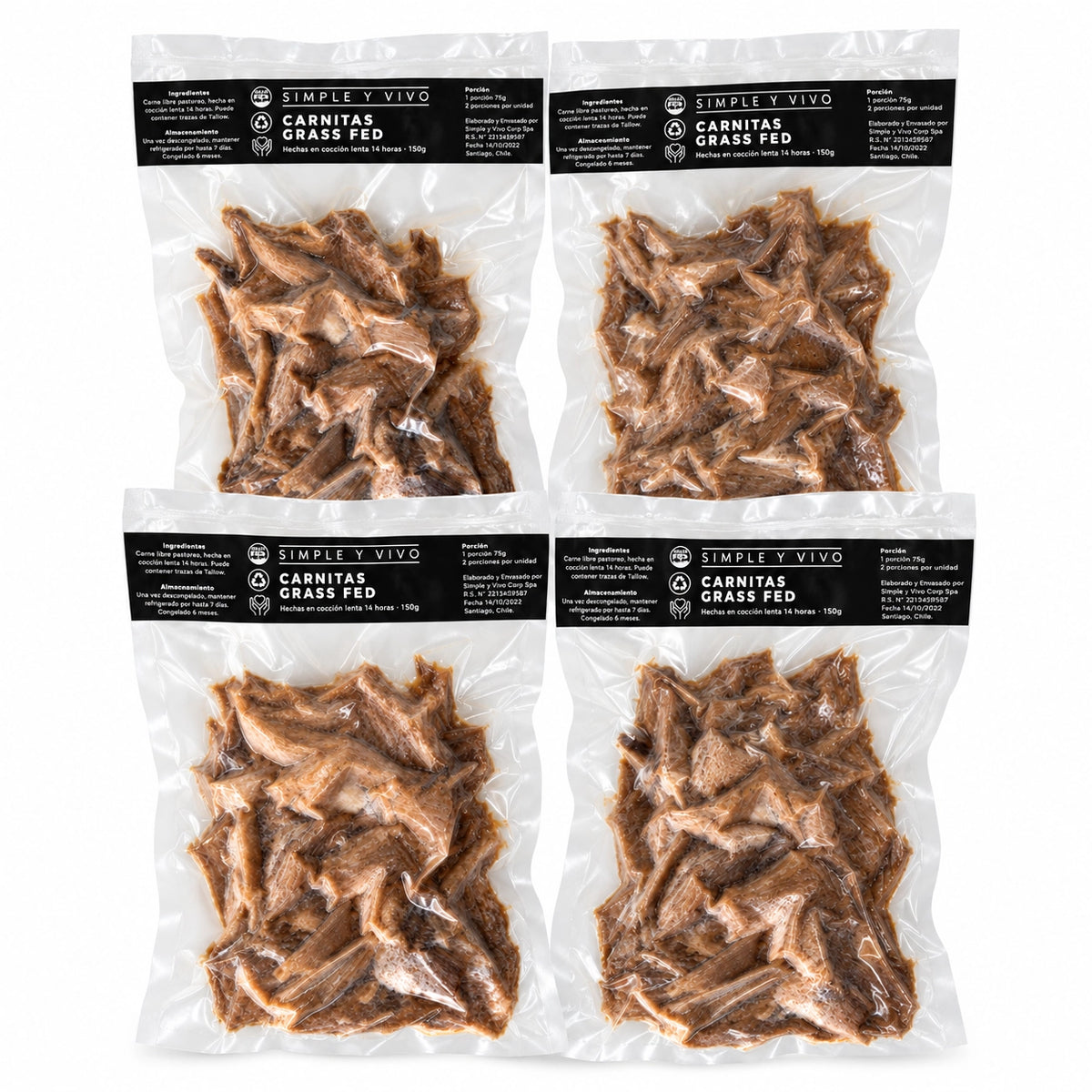 Carnitas Vacuno Grass Fed 150g