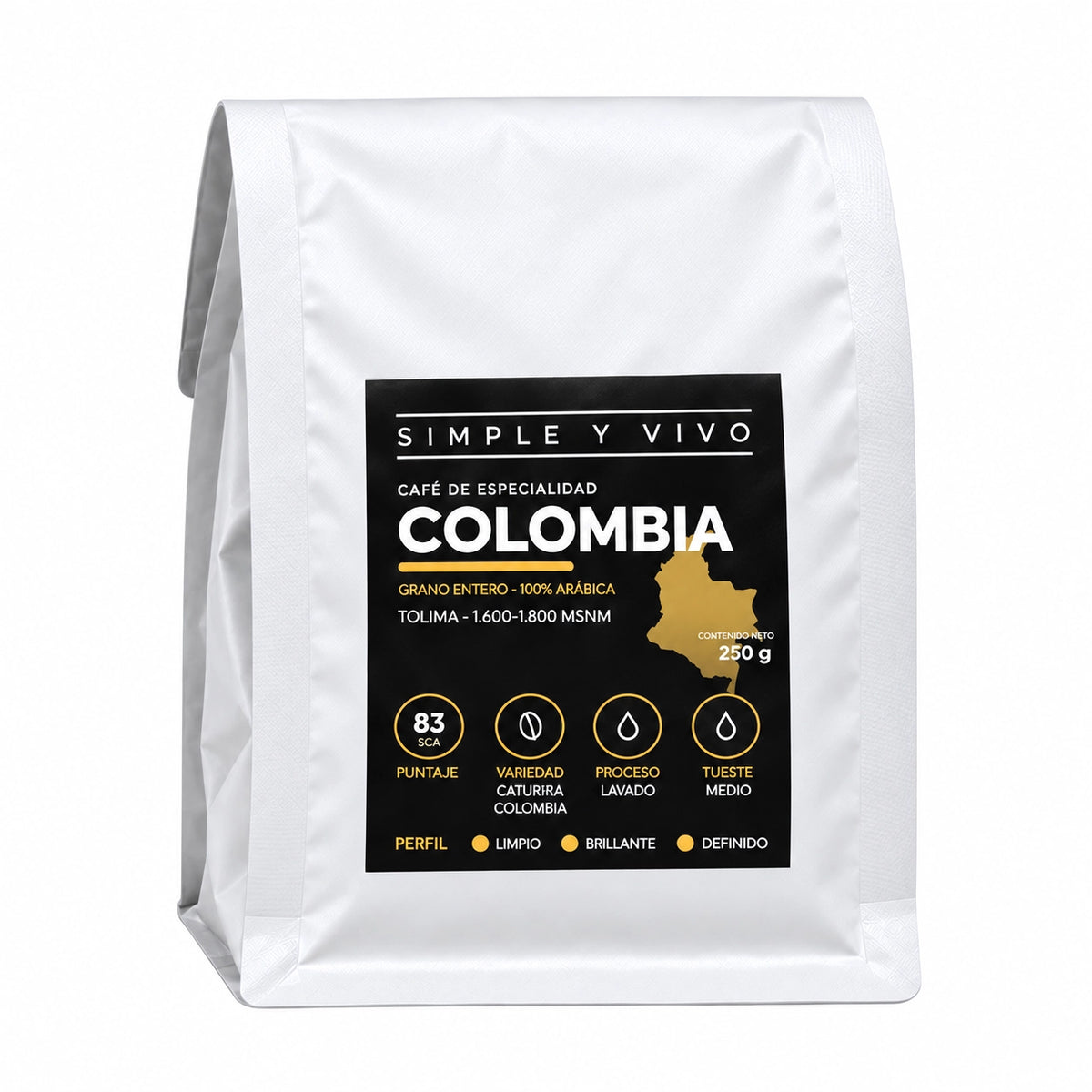 Café de Especialidad Tolima Colombia 250g