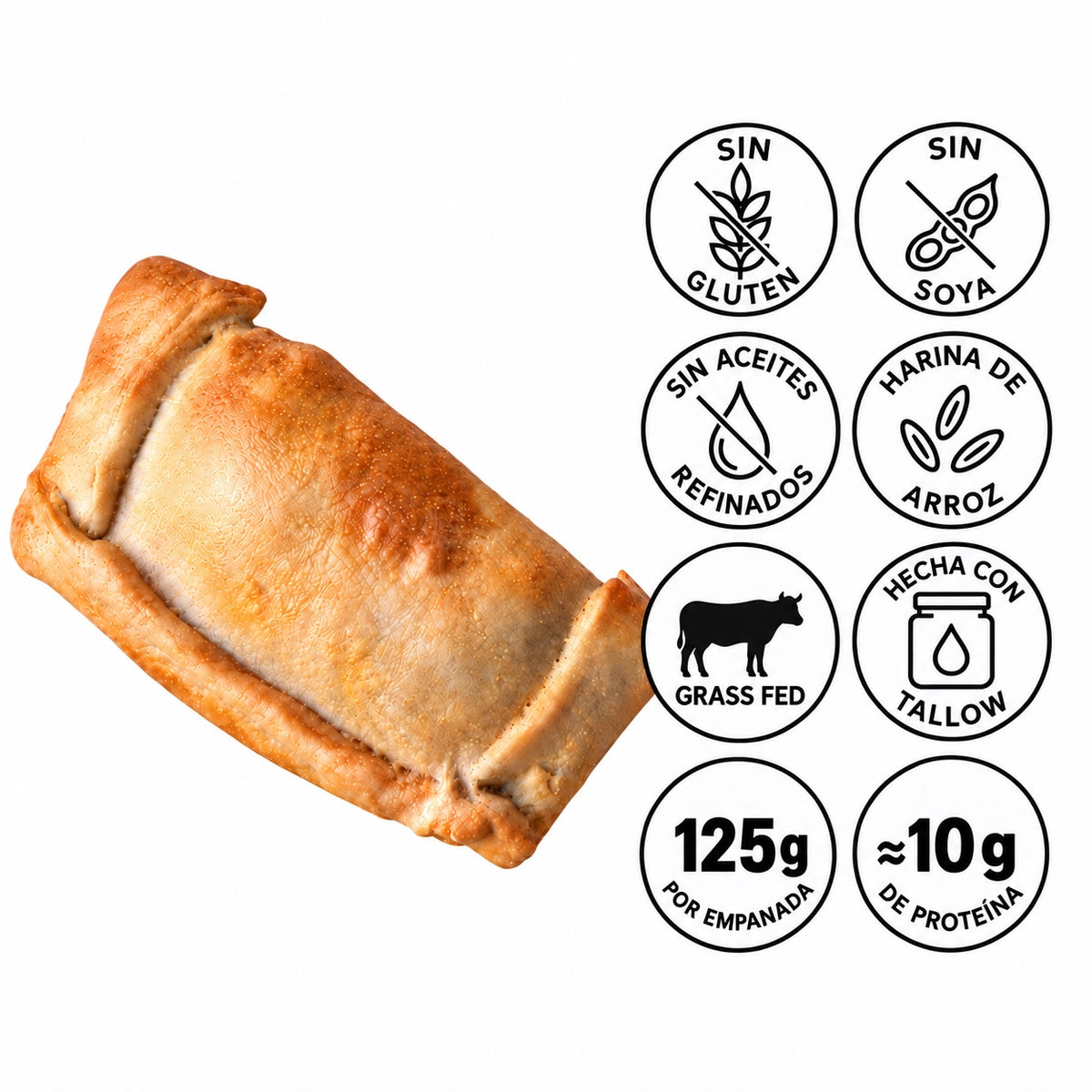 Empanada Sin Gluten de Pino Grass Fed 125g