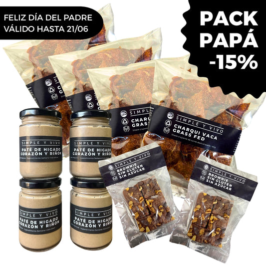 Pack Papá -15% Charqui + Paté y Brownie